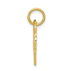 10K Gold Polished Small Fox Head Charm Elegant & Solid Design