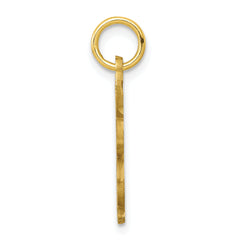 10K Gold Baby Bunny Charm Polished Solid Pendant Elegant and Themed