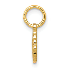 10K Gold Our Lady of Sorrows Pendant with Satin Polished Finish