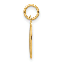 10K Solid Yellow Gold St. Christopher Pendant with Polished Satin Finish