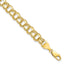 Double Link Charm Bracelet in 10K Yellow Gold, 7mm, 8 Inch - Sophia Jewelers