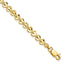 Split Heart Bracelet in 10K Yellow Gold, Diamond-Cut, 7 Inch - Sophia Jewelers