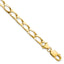 Fancy Link Bracelet in 10K Yellow Gold, 5.75mm, 8 Inch - Sophia Jewelers
