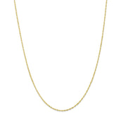 10k Yellow Gold Singapore Necklace with Elegant Timeless Design