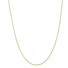 10k Yellow Gold Singapore Necklace with Elegant Timeless Design