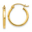 10K Polished Hinged Hoop Earrings