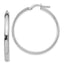 10K White Gold Polished Hoop Earrings