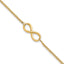 10K Polished Infinity Bracelet