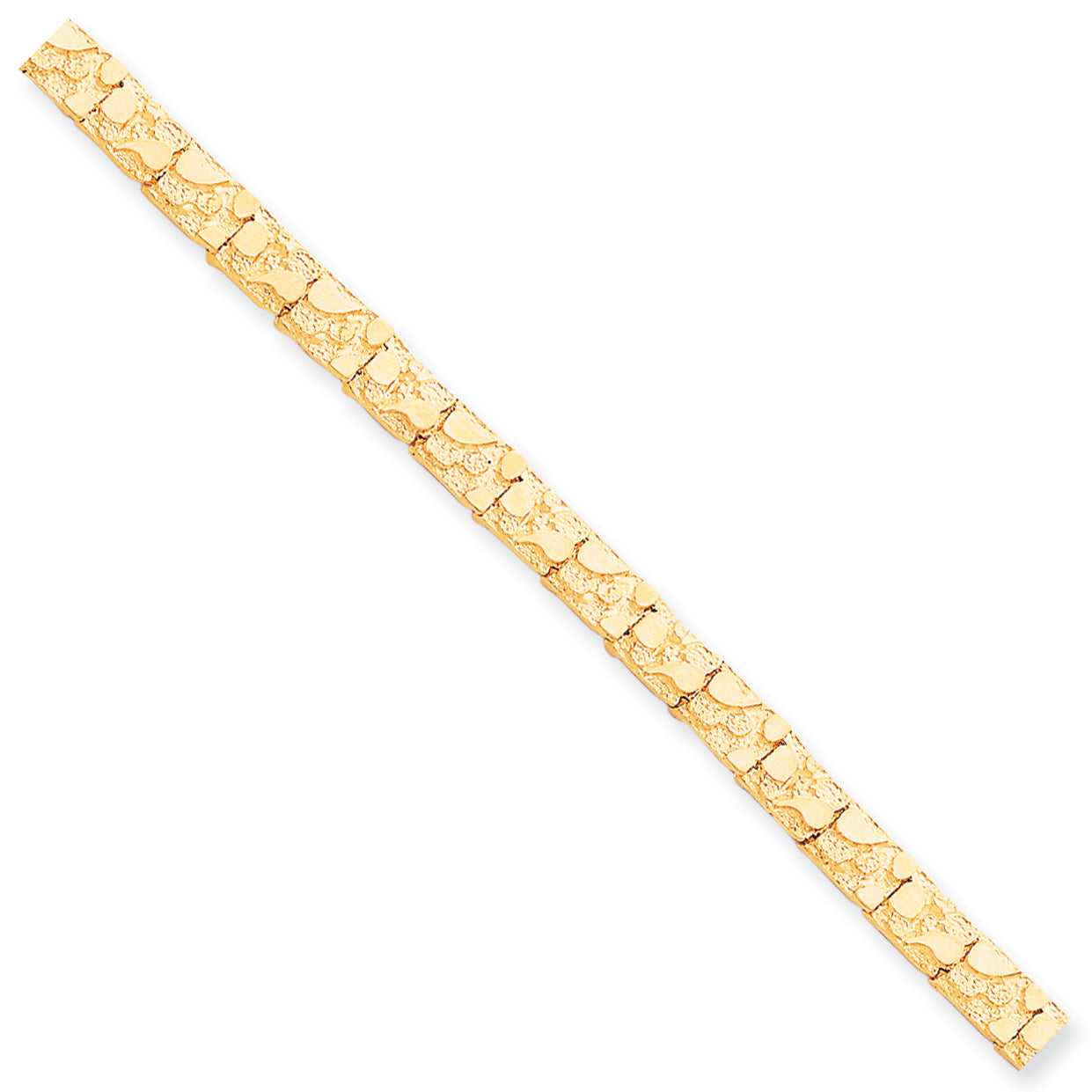 10K 7.0mm NUGGET Bracelet