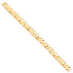10K 7.0mm NUGGET Bracelet
