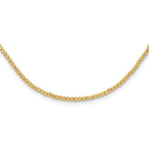 10K Diamond-cut Beaded 18in Necklace