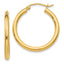 Tube Hoop Earrings in 10K Yellow Gold, 2.5x25mm - Sophia Jewelers