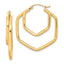 10k Polished Hoop Earrings