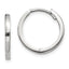 10k White Gold Hinged Earrings
