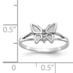 10K White Gold Butterfly Ring