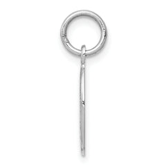 10K White Gold St. Christopher Medal with Polished Brushed Finish