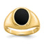 10k Onyx Mens Ring