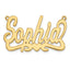 Cursive Script Styling Heart Name Plate Pendant in 10K Yellow Gold - Sophia Jewelers