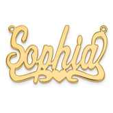 10KY Polished with Heart Name Plate