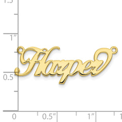 10K Polished Name Plate