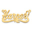 10K Diamond-cut Name Plate