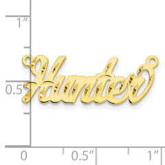 10K Diamond-cut Name Plate