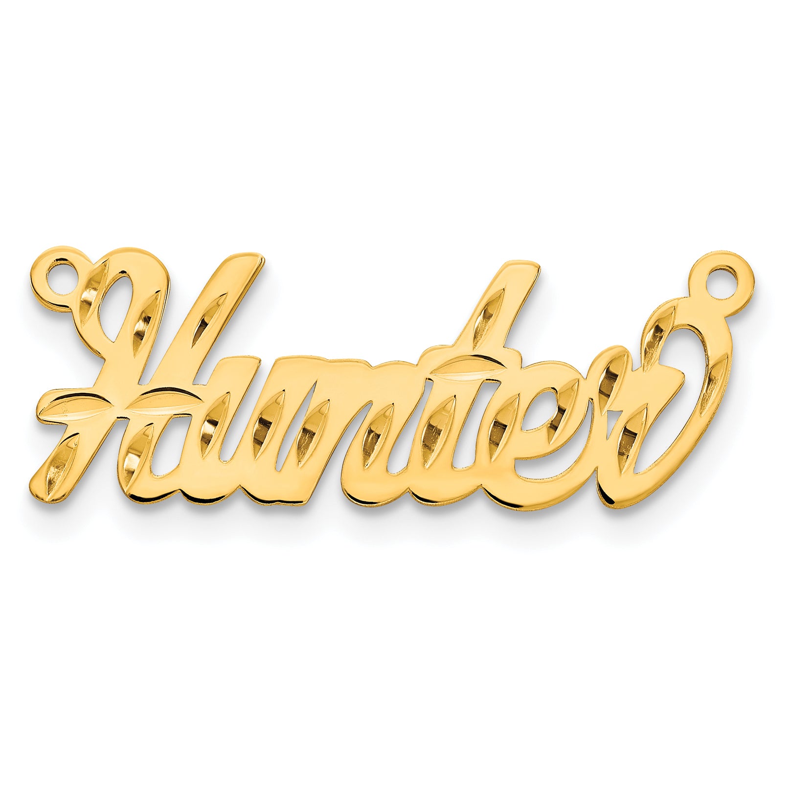 10K Diamond-cut Name Plate