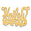 10KY Satin Diamond-cut Name Plate