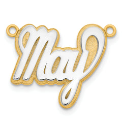 10K 3D Two-tone Polished Name Plate