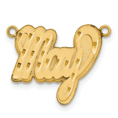 10KY 3D Satin Diamond-cut Name Plate