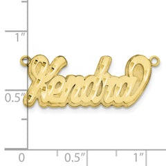 10KY 3D Satin Diamond-cut Name Plate