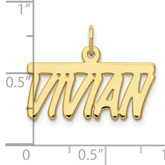 10KY Polished Bellamy Font Name Plate