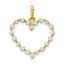 10K CZ Heart Pendant