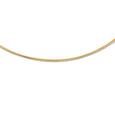 Leslie's 14K Yellow Gold 2mm Omega Necklace with Lifetime Guarantee - 16