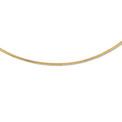 Leslie's 14K Yellow Gold 2mm Omega Necklace with Lifetime Guarantee - 16