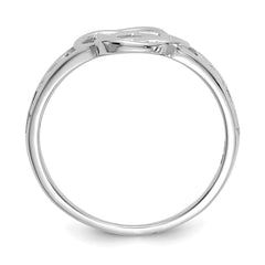 10k White Gold Ladies Celtic Knot Ring
