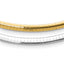 14K 4mm Two-tone Reversible Omega Necklace