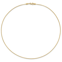 14K 1MM Round Detachable clasp Omega Necklace