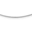 14K White Gold 1MM Round Detachable clasp Omega Necklace
