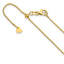 14K Adjustable .9mm Box Chain