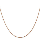 14K Rose Gold 1mm Spiga (Wheat) Chain