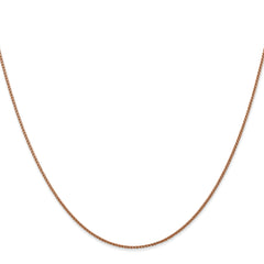 14K Rose Gold 1mm Spiga (Wheat) Chain