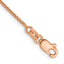 14K Rose Gold 1mm Spiga (Wheat) Chain Anklet