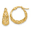 14K Polished Hinged Hoop Earrings