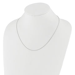 10K White Gold Adjustable 1mm Wheat Chain