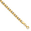 10K Yellow Gold with Rhodium D/C Bracelet