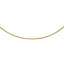 10K Yellow Gold Snake Chain Necklace with Omega Clasp Semi-Solid Design