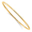 Slip-On Bangle Bracelet in 10K Yellow Gold, 3mm, 8.2 Inch - Sophia Jewelers