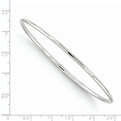 10K White Gold Slip-On Bangle