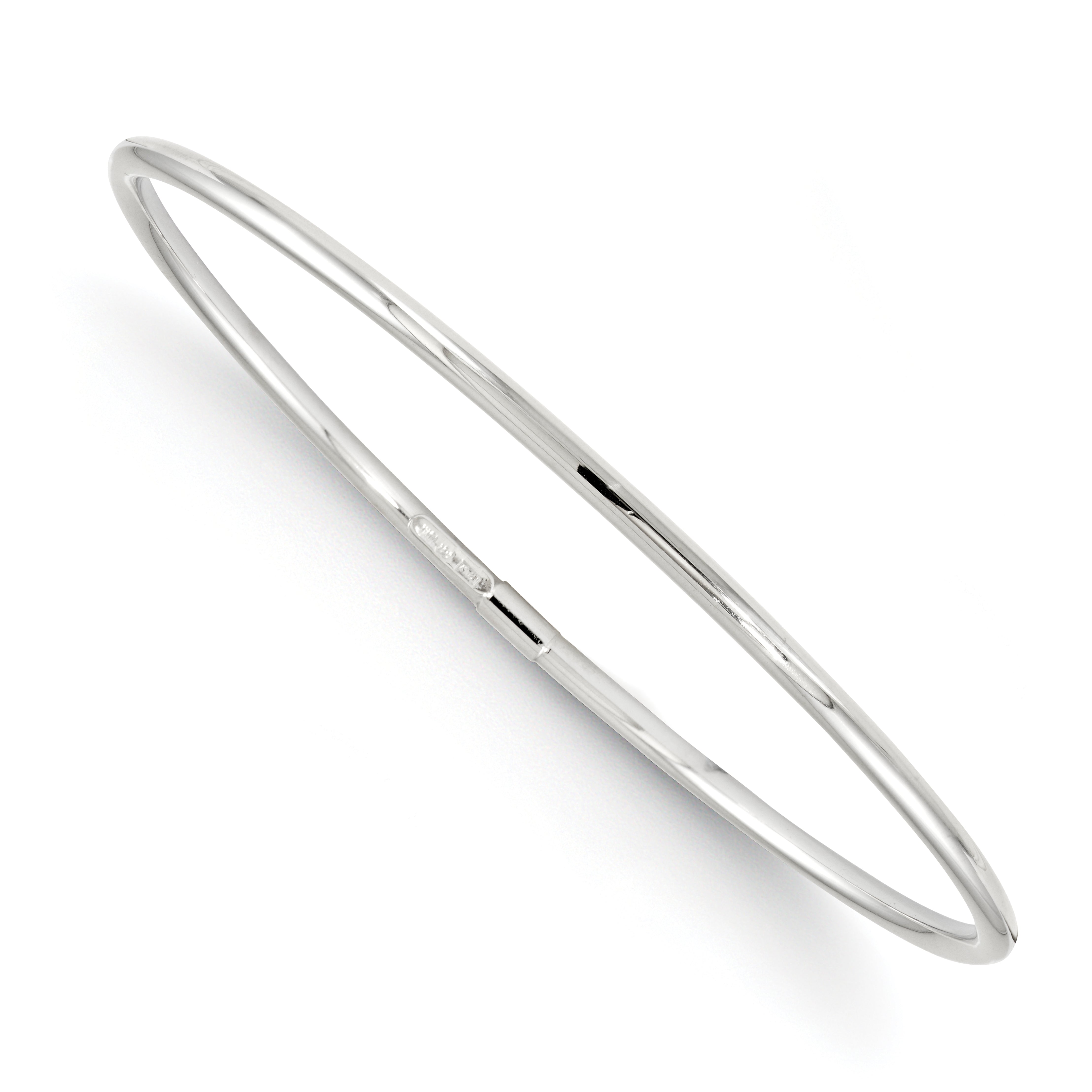 Leslie's 10K White Gold Slip-On Bangle